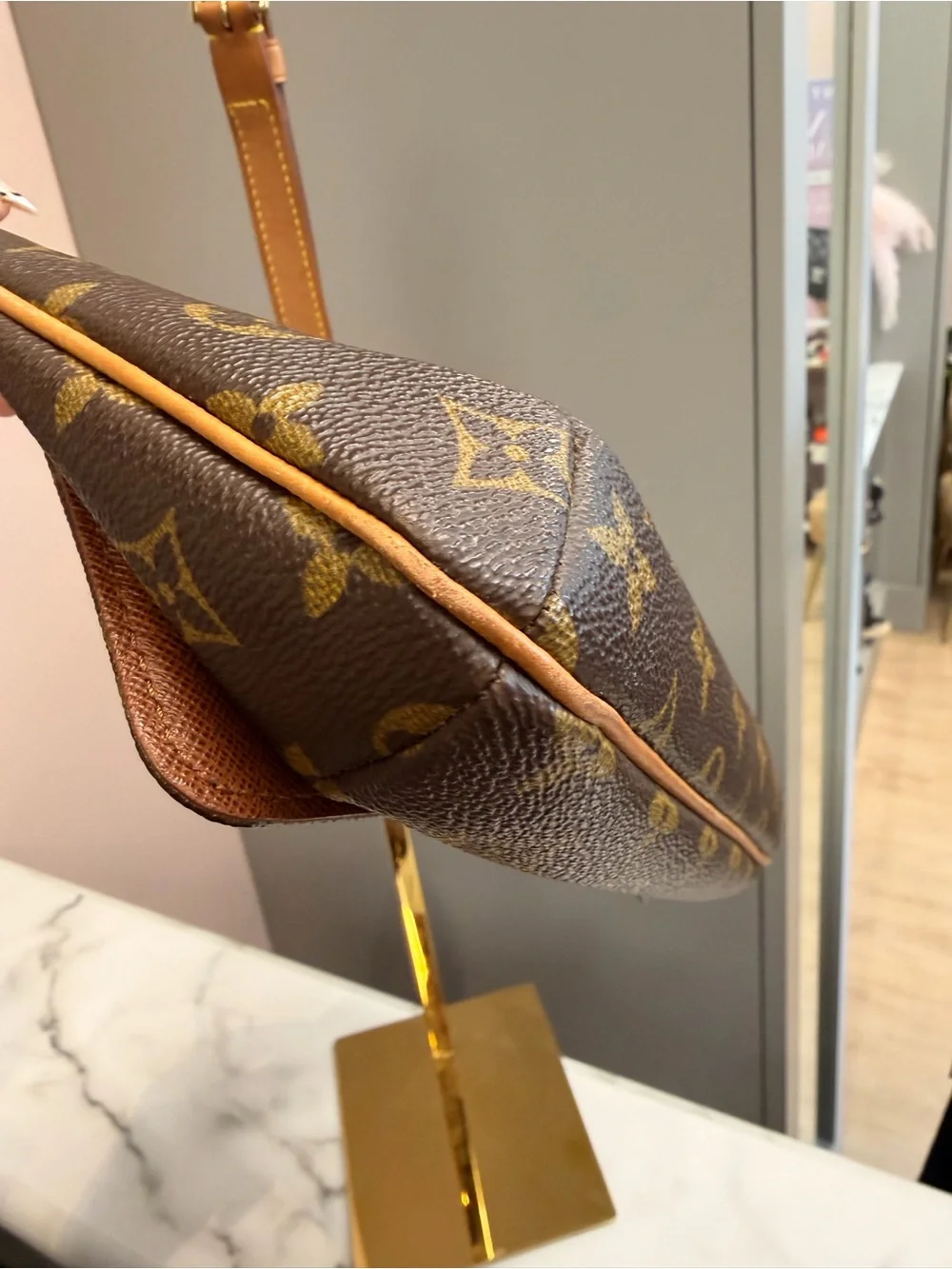 Louis Vuitton Musette Tango Monogram Shoulder Bag with Tan Strap